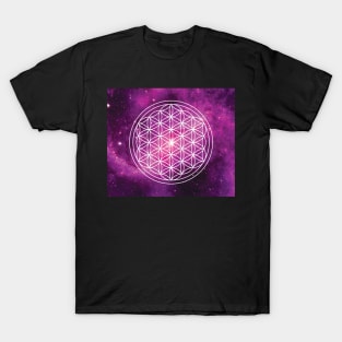 Flower of Life Galaxy T-Shirt